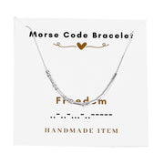 Morse code necklace alphanumeric couple personalized collarbone chain necklace