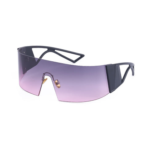 New One Piece Sunglasses Trend Surrounded By Large Frame Sunglasses Female Outdoor Cycling Sports Glasses