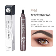 Long Lasting 5 Colors Sketch Liquid Eye Brow Pencil Waterproof Microblading Tattoo Fork Tip Eyebrow Pencil