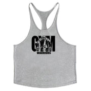 Cotton fitness vest GYM WARRIORS sport deep digging thin shoulder strap shirt