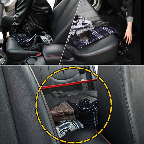 Car Net Pocket Handbag Holder Universal Multifunction Car Organizer Seat Gap Storage Mesh Pocket Interior Accessories