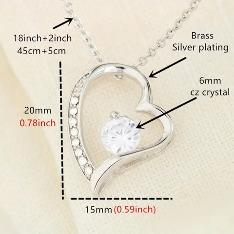 Heart shaped hollow pendant with diamond inlay necklace