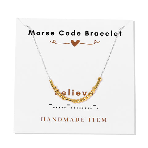 Morse code necklace alphanumeric couple personalized collarbone chain necklace