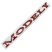 Suitable for Tesla Model 3/Y modified metal rear badge MODELY red letter car badge sticker