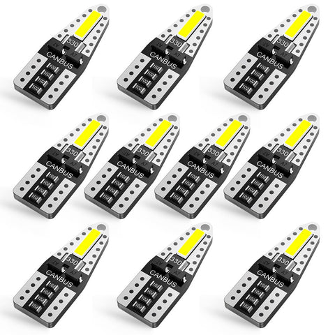 10x T10 LED W5W 194 Car Lights for Honda Civic Accord CRV HRV Jazz Fit NC750X Auto Led Interior Light Trunk Lamp Xenon 6000K 12v