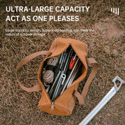 Outdoor Camping Accessories Storage Bag Tent Wind Rope Nail Tool Storage Bag Camping Portable Nail Bag Cylinder Bag