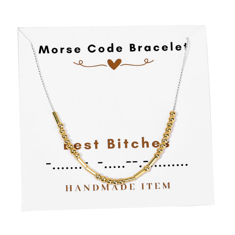 Morse code necklace alphanumeric couple personalized collarbone chain necklace