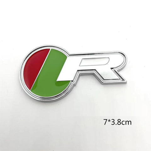 The Jaguar R badge is suitable for Jaguar XF modification, XKR badge, XJL rear tailgate badge, metal sticker, R-shaped badge