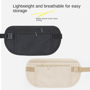 Sports waist bag for men and women, close fitting invisible outdoor running waist bag, multifunctional ultra-thin mobile phone waist bag