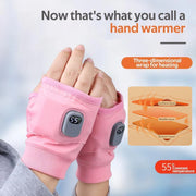 1 Pair of Rechargeable Winter Heated Gloves. USB-powered, great for outdoor activities like cycling, skiing, and motorcycling.