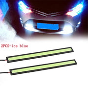 4/2Pcs 17CM Universal Car COB LED Strip Car Running Fog Lamp Driving Strip Light Waterproof 10-16V Flexible Led Strip Accessorie