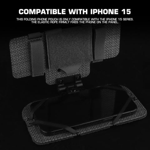 Tactical Phone Pouch, Molle, for Airsoft, Camping, Hunting. Foldable, for Phone & Map.