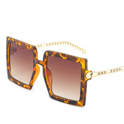 Fashion Glasses Net Red Same Style Sunglasses Metal Hollow Chain Trend Men And Women Sun Protection Sunglasses