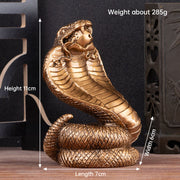 2025 Snake Year Resin Snake Decoration, Chinese Style Desktop Lucky Ornament