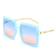 Fashion Glasses Net Red Same Style Sunglasses Metal Hollow Chain Trend Men And Women Sun Protection Sunglasses