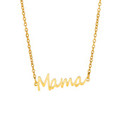 Cut titanium steel hollow Mama pendant 304 stainless steel necklace