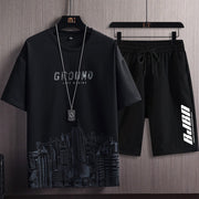 Men Shorts Sets Customized Men Summer Shirt Short Sets Beach short sleeve T-shirt and shorts suit