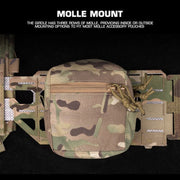 KZ Hunting Vest - Plate Carrier in Low Profile MOLLE, Quick Release, K Zero Style with Belt for Airsoft.