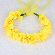 Super Immortal Simulation Rapeseed Flower Wreath Countryside Scenic Area Photo Headwear Fairy Girl Children's Hair Accessories Hair Hoop