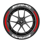 AMG car tire sticker rubber 3D three-dimensional integrated tire decoration car tire sticker