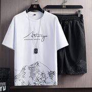 Men Shorts Sets Customized Men Summer Shirt Short Sets Beach short sleeve T-shirt and shorts suit