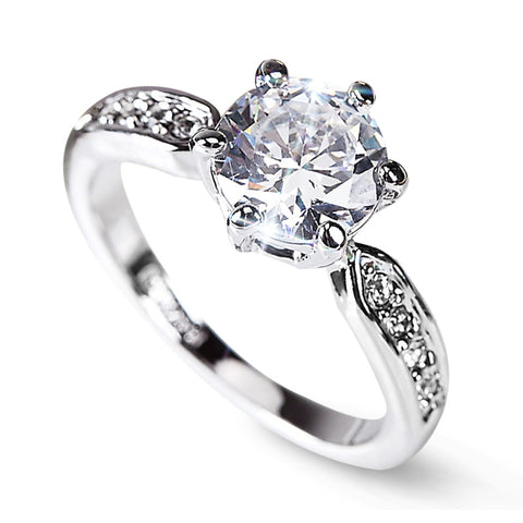 Elegant and luxurious wedding ring, women's Korean version of the living mouth ring