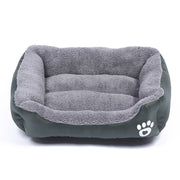 New, soft, and cozy fleece pet bed. Waterproof bottom. Suitable for small, medium & large pets. Keeps pets warm.