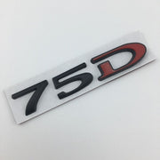 Suitable for Tesla MODEL3 S X Y 75D 85D 90D 100D displacement tail label metal car sticker