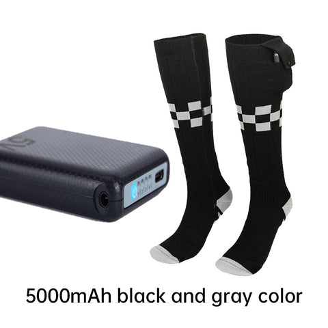 Heated Socks APP Remote Control 6000/5000mAh Rechargeable Battery Winter Thermal Electric Heating Thick Stockings 3 Gears