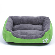 New, soft, and cozy fleece pet bed. Waterproof bottom. Suitable for small, medium & large pets. Keeps pets warm.