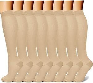 Calf socks, pressure socks, elastic socks, sports cycling, running, yoga socks, men's long tube compression socks, women's socks