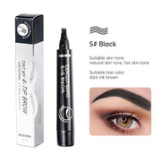 Long Lasting 5 Colors Sketch Liquid Eye Brow Pencil Waterproof Microblading Tattoo Fork Tip Eyebrow Pencil