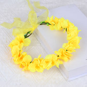 Super Immortal Simulation Rapeseed Flower Wreath Countryside Scenic Area Photo Headwear Fairy Girl Children's Hair Accessories Hair Hoop