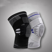 Strap support sports knee pads silicone shock absorption protection knee automatic closure outdoor sports