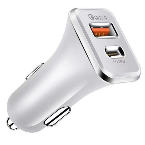 PD car charger TYPE-C fast charging car charging head CE certified 18W charger QC3.0