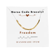 Morse code necklace alphanumeric couple personalized collarbone chain necklace