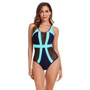 European and American one-piece swimsuit with adjustable shoulder straps and multi-color printed conservative bikini swimsuit