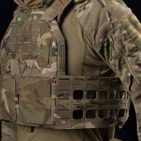 KZ Hunting Vest - Plate Carrier in Low Profile MOLLE, Quick Release, K Zero Style with Belt for Airsoft.