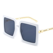 Fashion Glasses Net Red Same Style Sunglasses Metal Hollow Chain Trend Men And Women Sun Protection Sunglasses