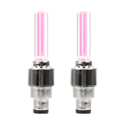 FORAUTO 2PCS Car Wheel LED Light Motocycle Bike Light Tire Valve Cap Decorative Lantern Tire Valve Cap Flash Spoke Neon Lamp