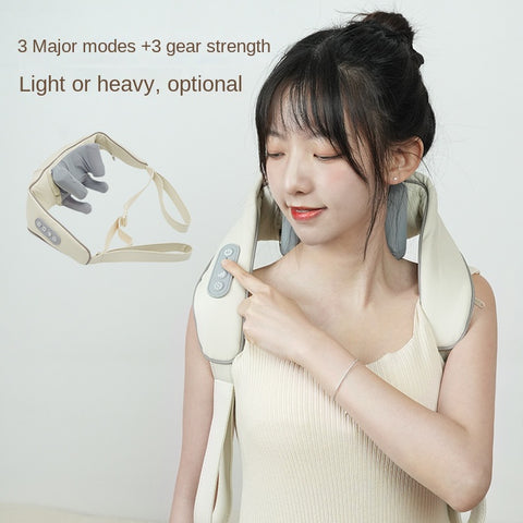 Shoulder and neck massage apparatus trapezius massager neck shoulder and neck neck protector hot compress knead shoulder and neck massage shawl