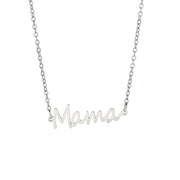 Cut titanium steel hollow Mama pendant 304 stainless steel necklace