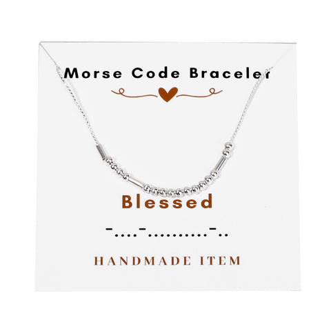 Morse code necklace alphanumeric couple personalized collarbone chain necklace