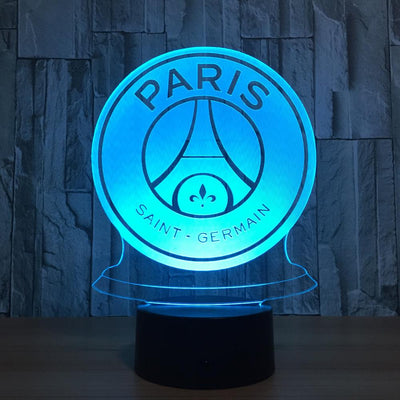 Hot 7 Colors Changeparis saint germain 3D LED Night Light for Italy fortnite Club LED Touch Lamp Novelty Gifts USB Lampara