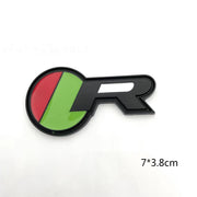 The Jaguar R badge is suitable for Jaguar XF modification, XKR badge, XJL rear tailgate badge, metal sticker, R-shaped badge