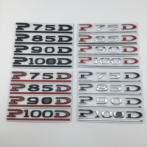 Applicable to Tesla car sticker MODEL3MODELS MODELX P75D P85D P90D P100D logo