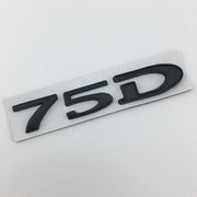 Suitable for Tesla MODEL3 S X Y 75D 85D 90D 100D displacement tail label metal car sticker