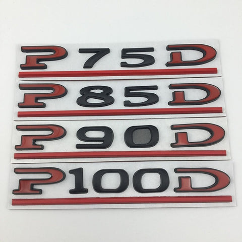 Applicable to Tesla car sticker MODEL3MODELS MODELX P75D P85D P90D P100D logo