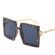 Fashion Glasses Net Red Same Style Sunglasses Metal Hollow Chain Trend Men And Women Sun Protection Sunglasses