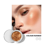 Pudaier 10-color liquid blush eyeshadow brightens lips and cheeks to contour naturally with fine glitter highlights